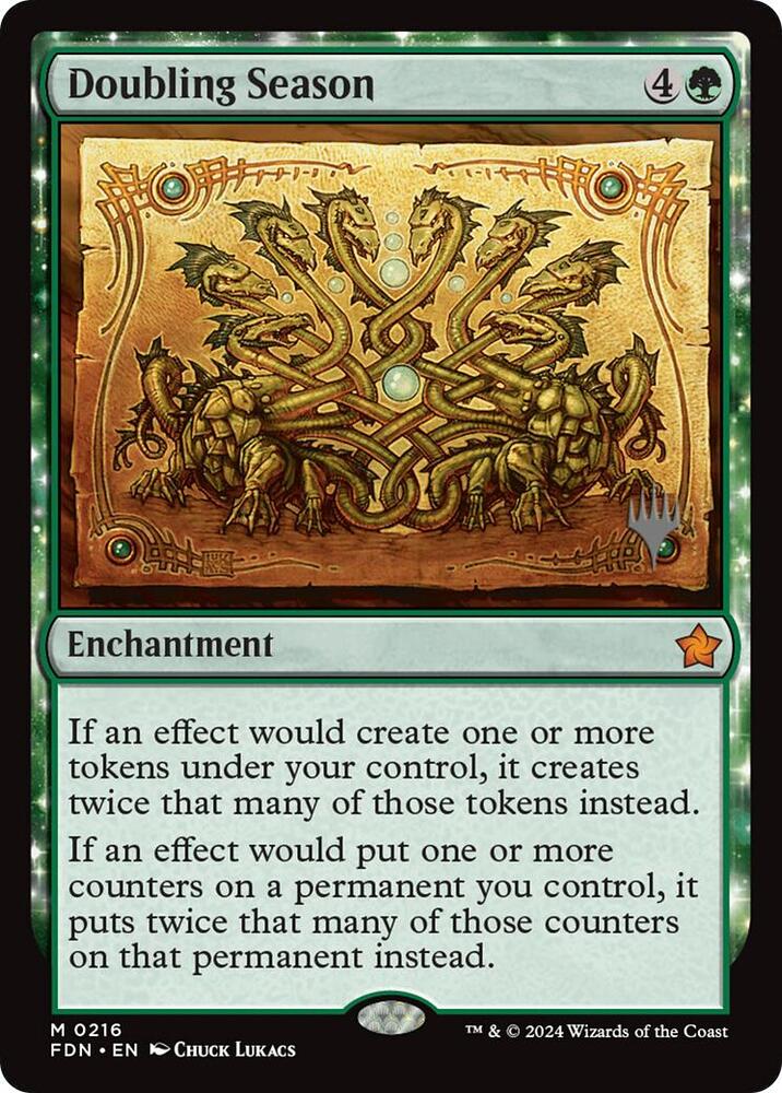 Doubling Season 216 card from Promo Pack: Lorwyn Eclipsed