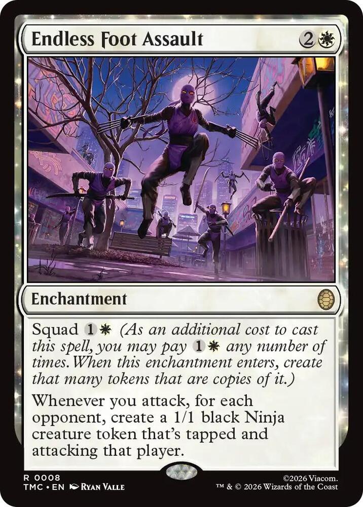 Endless Foot Assault 8 card from Commander: Teenage Mutant Ninja Turtles