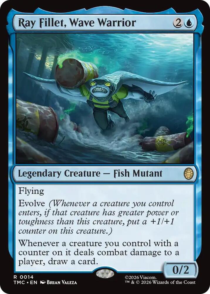 Ray Fillet, Wave Warrior 14 card from Commander: Teenage Mutant Ninja Turtles