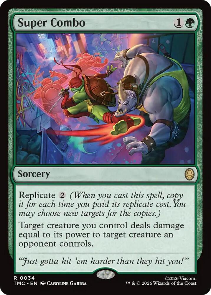 Super Combo 34 card from Commander: Teenage Mutant Ninja Turtles