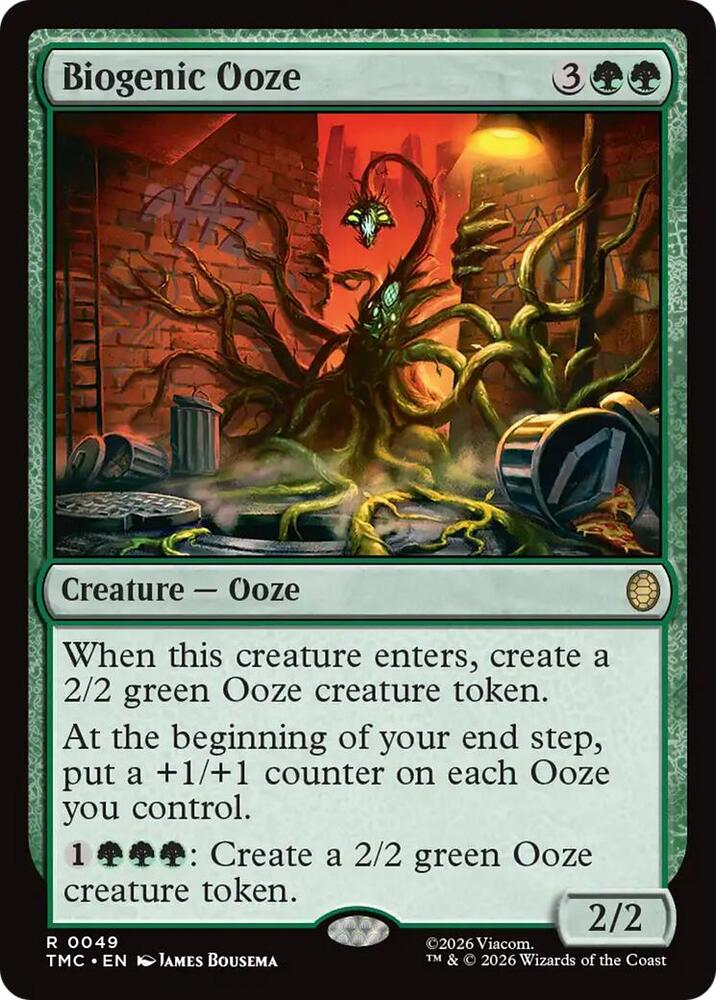 Biogenic Ooze 49 card from Commander: Teenage Mutant Ninja Turtles