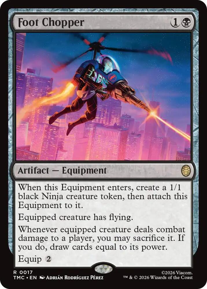 Foot Chopper 17 card from Commander: Teenage Mutant Ninja Turtles