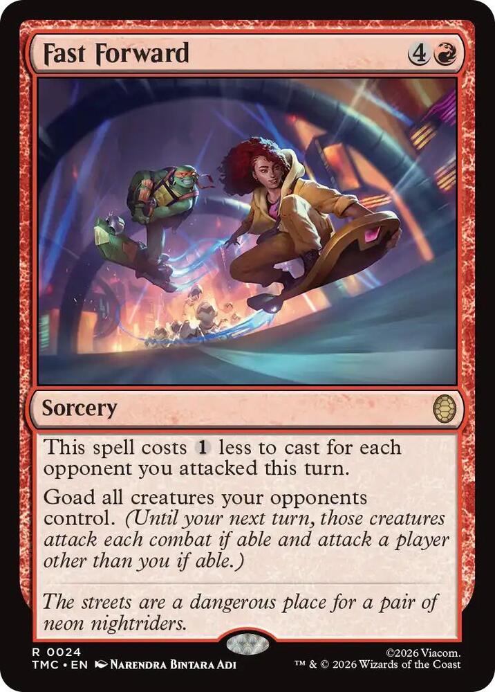 Fast Forward 24 card from Commander: Teenage Mutant Ninja Turtles