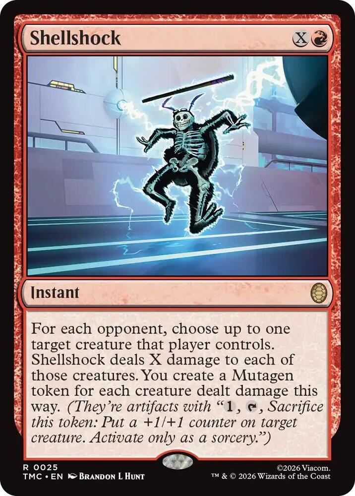 Shellshock 25 card from Commander: Teenage Mutant Ninja Turtles