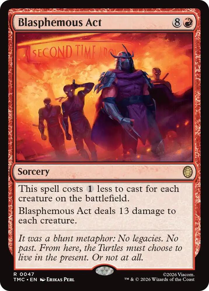 Blasphemous Act 47 card from Commander: Teenage Mutant Ninja Turtles