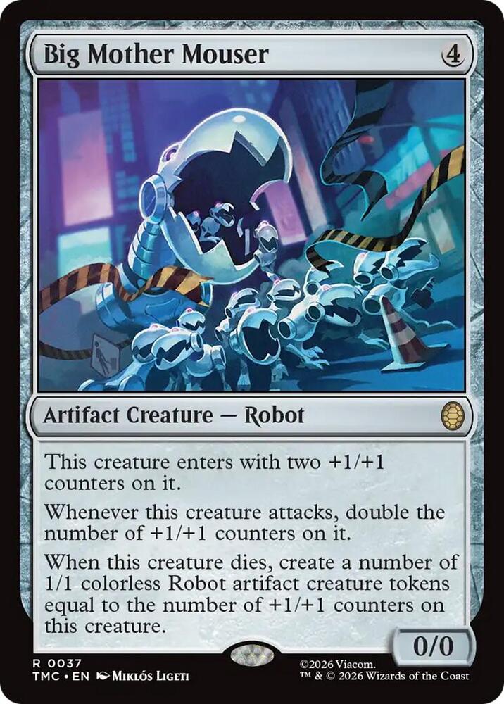 Big Mother Mouser 37 card from Commander: Teenage Mutant Ninja Turtles