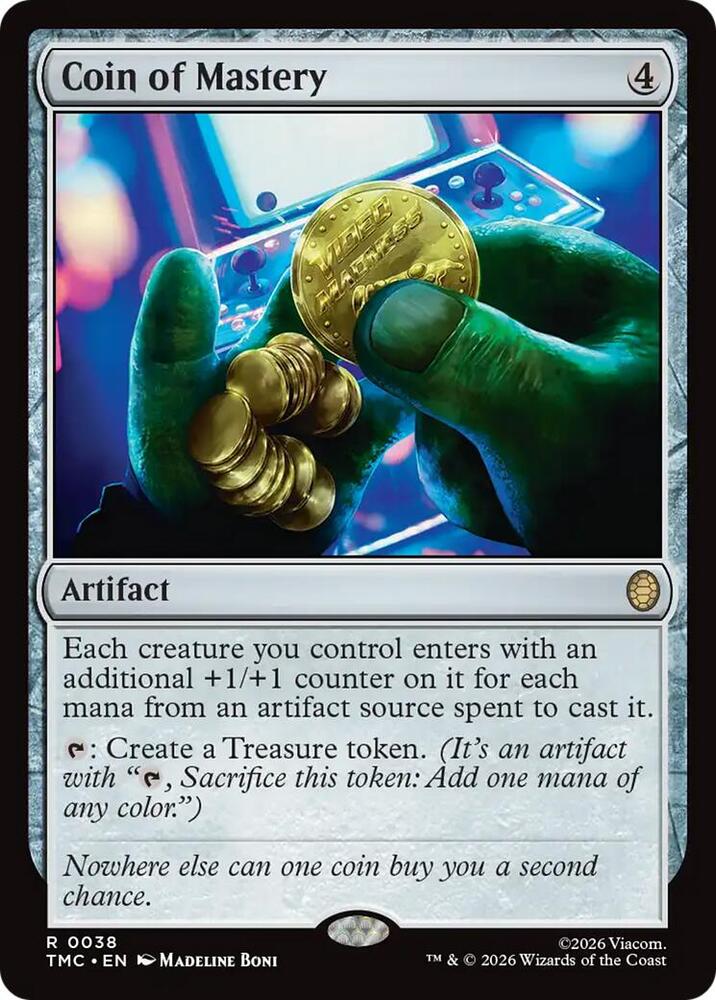 Coin of Mastery 38 card from Commander: Teenage Mutant Ninja Turtles