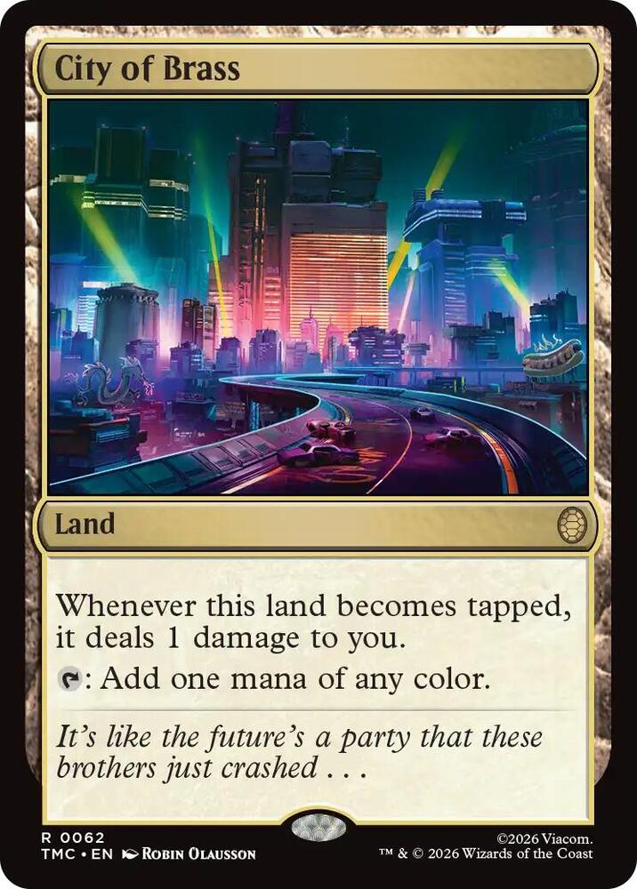 City of Brass 62 card from Commander: Teenage Mutant Ninja Turtles
