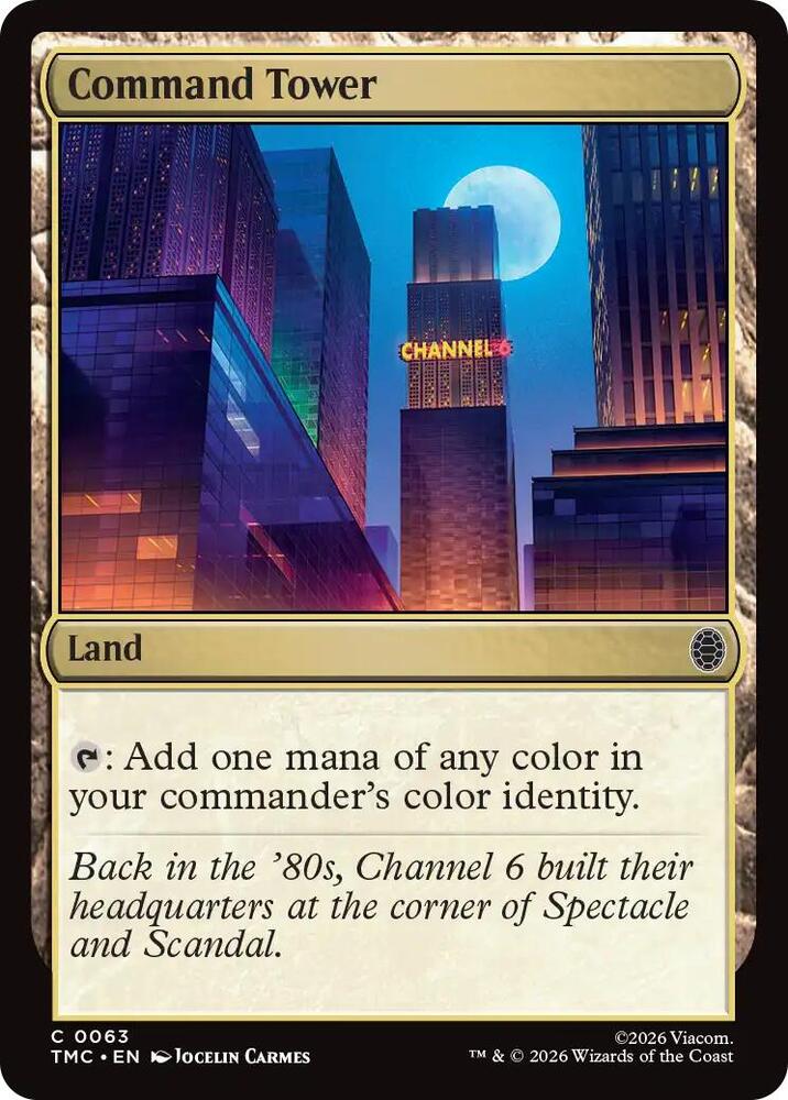 Command Tower 63 card from Commander: Teenage Mutant Ninja Turtles