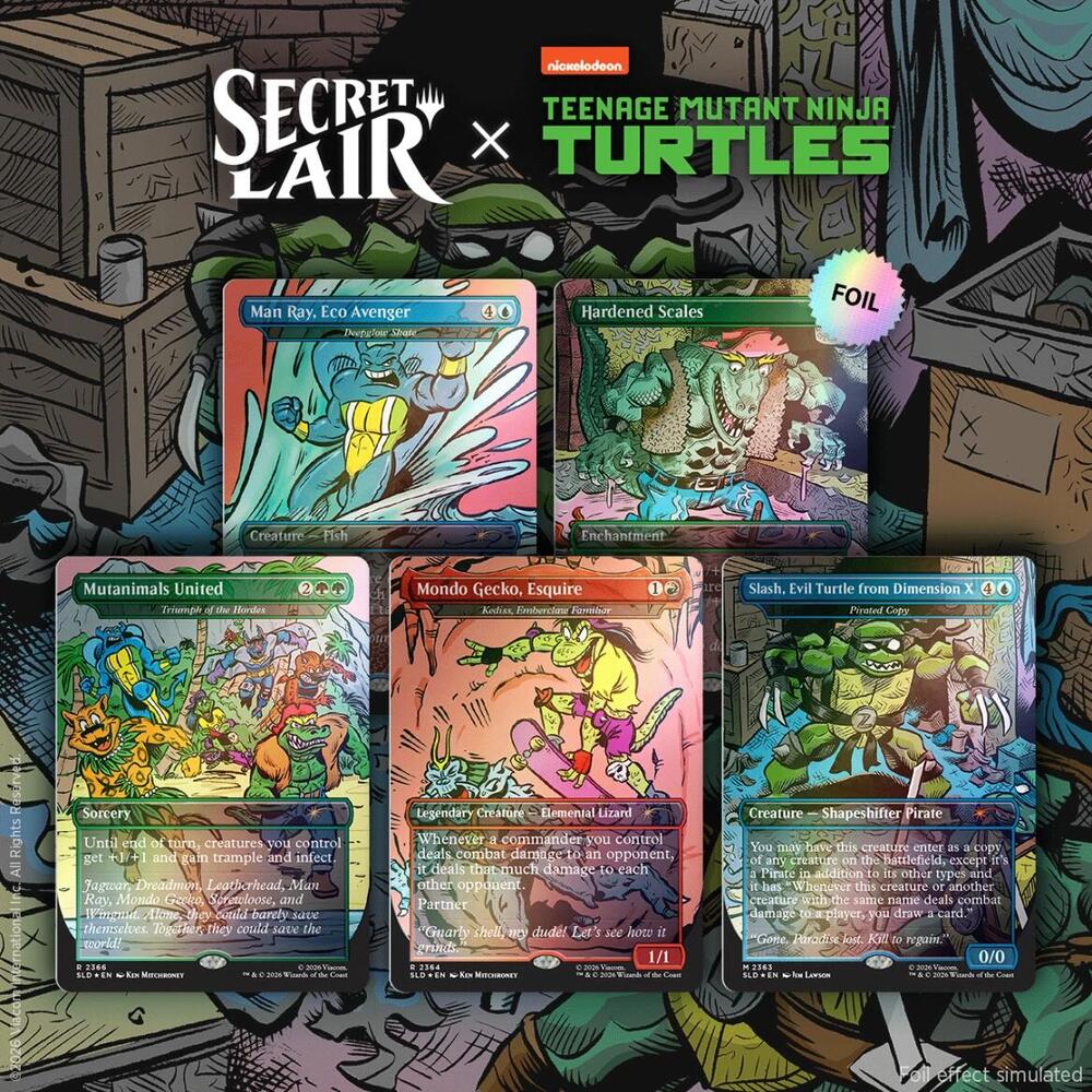 Secret Lair Drop: Secret Lair x Teenage Mutant Ninja Turtles: The Mighty Mutanimals - Traditional Foil Edition card from Secret Lair Drop Series