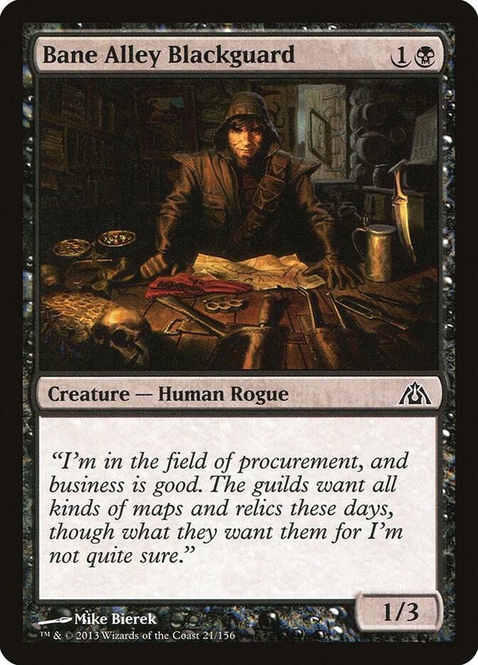 Bane Alley Blackguard 21 card from Dragon's Maze