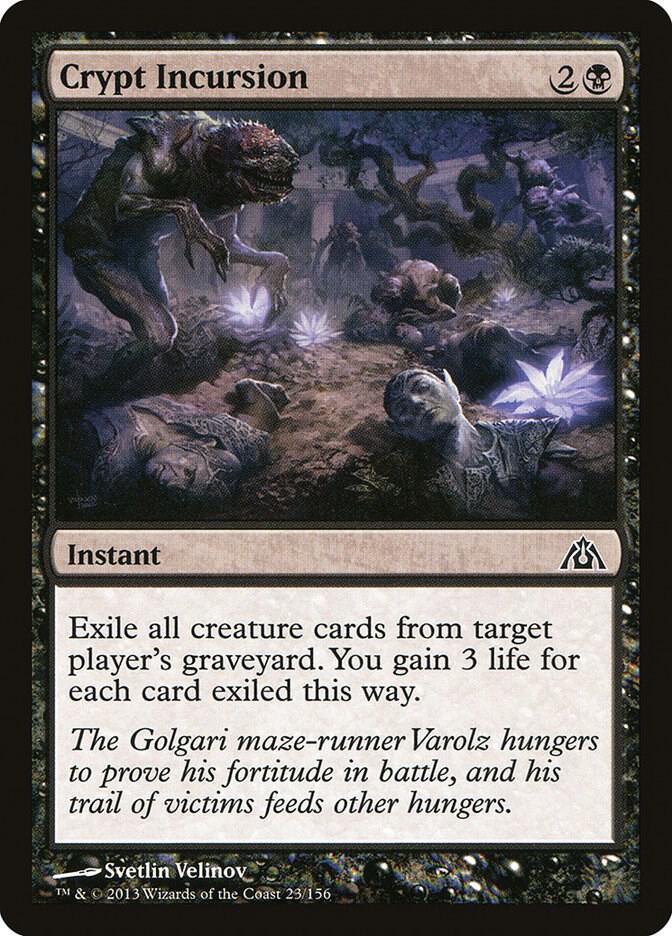 Crypt Incursion 23 card from Dragon's Maze
