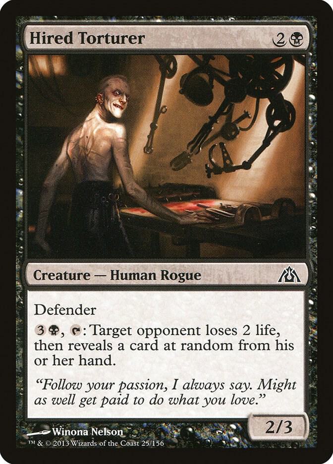 Hired Torturer 25 card from Dragon's Maze