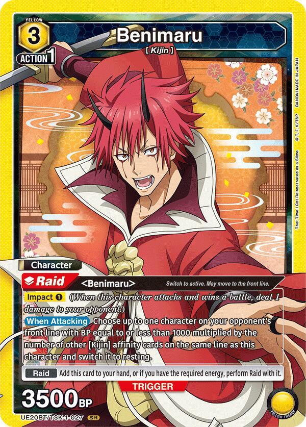 Benimaru UE20BT/TSK-1-027 card from UE20BT: That Time I Got Reincarnated as a Slime