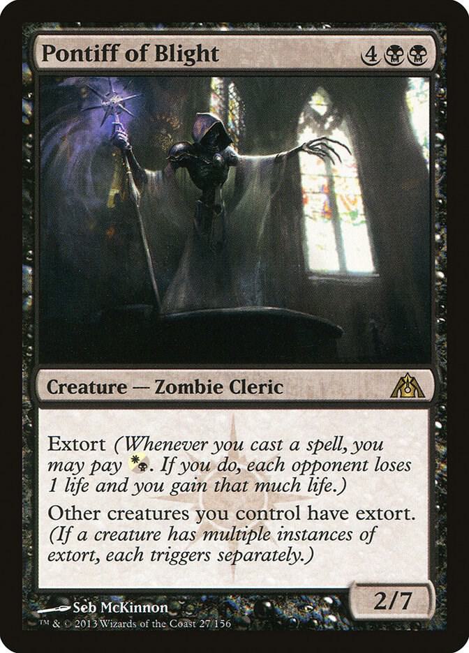 Pontiff of Blight 27 card from Dragon's Maze