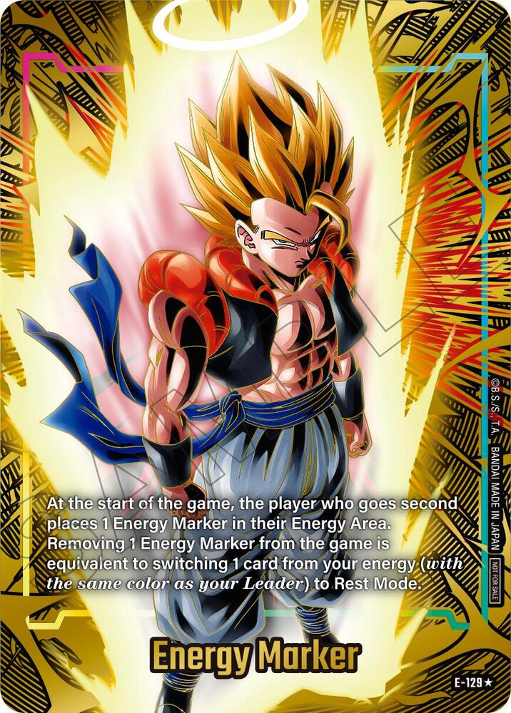 Energy Marker (Gold) E-129 card from Fusion World Energy Markers