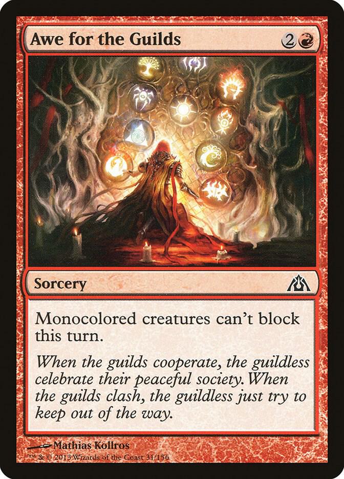 Awe for the Guilds 31 card from Dragon's Maze