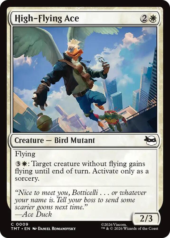 High-Flying Ace 9 card from Teenage Mutant Ninja Turtles