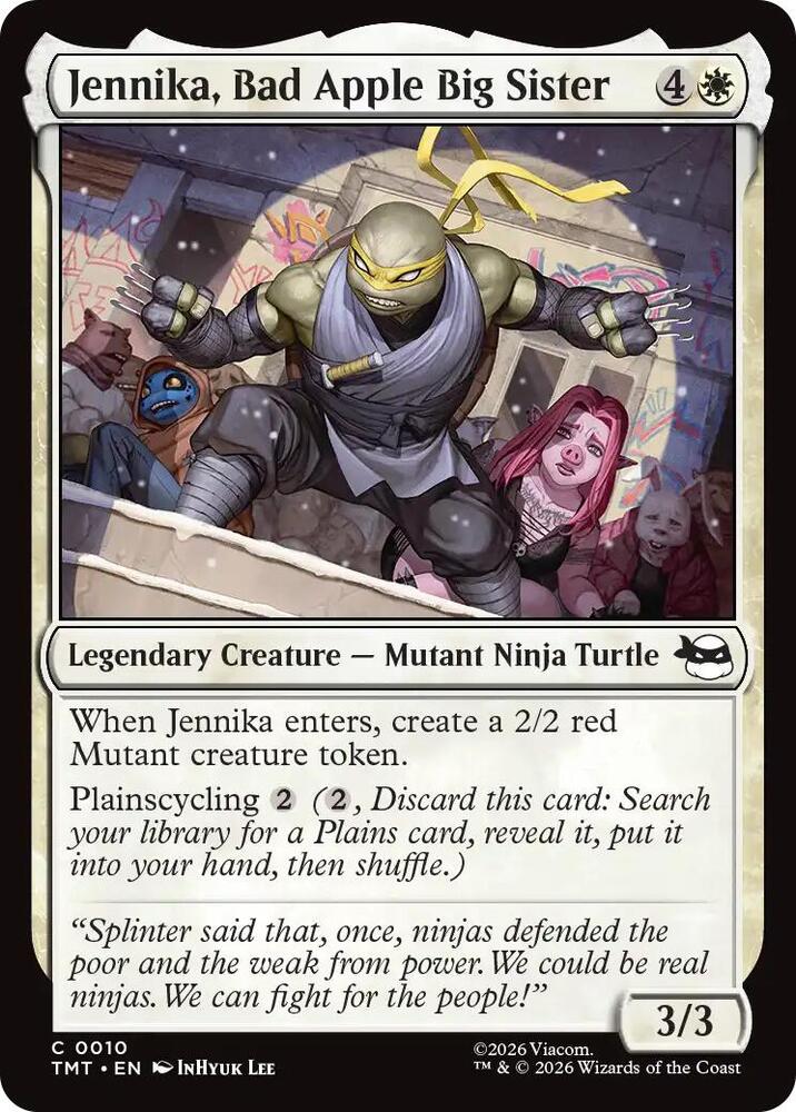 Jennika, Bad Apple Big Sister 10 card from Teenage Mutant Ninja Turtles