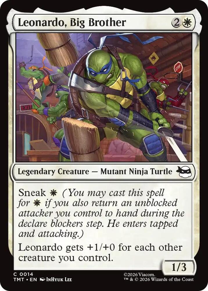 Leonardo, Big Brother 14 card from Teenage Mutant Ninja Turtles