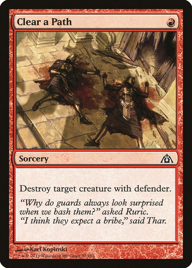 Clear a Path 32 card from Dragon's Maze