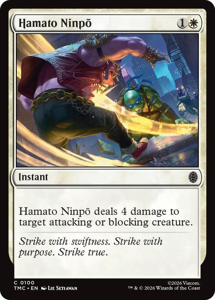 Hamato Ninpo 100 card from Commander: Teenage Mutant Ninja Turtles