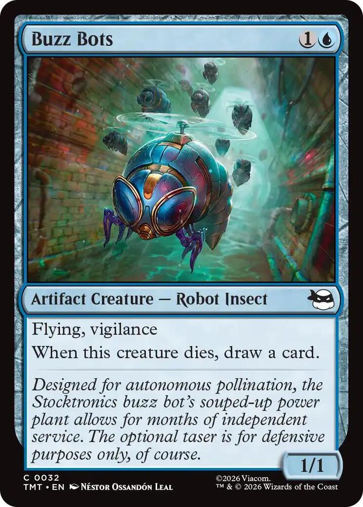 Buzz Bots 32 card from Teenage Mutant Ninja Turtles