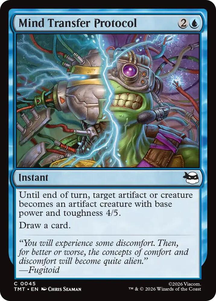Mind Transfer Protocol 45 card from Teenage Mutant Ninja Turtles