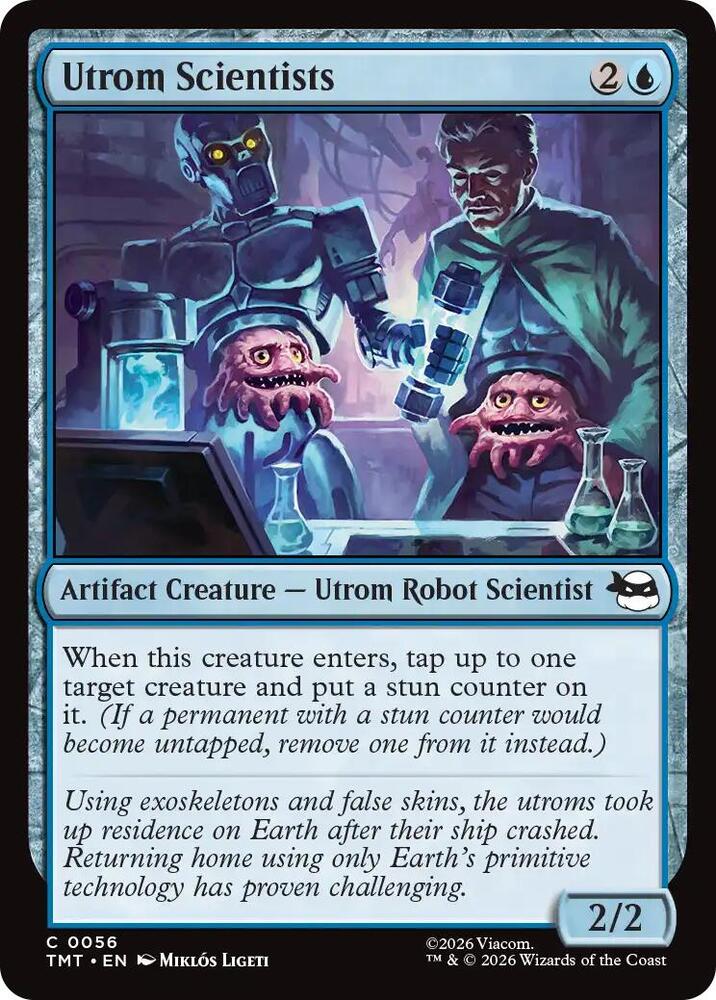 Utrom Scientists 56 card from Teenage Mutant Ninja Turtles