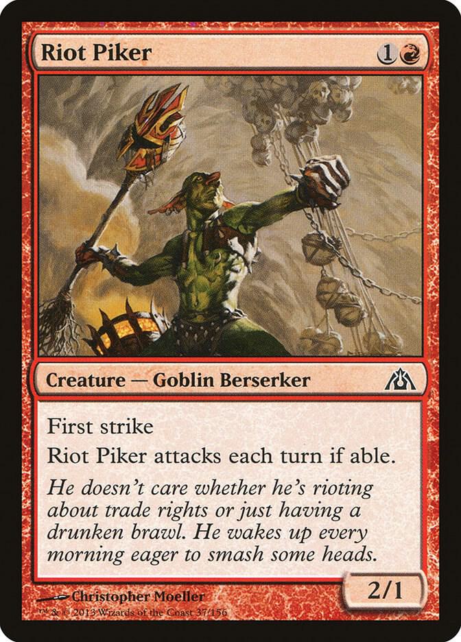 Riot Piker 37 card from Dragon's Maze