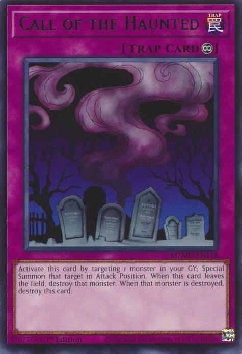 Call of the Haunted MZMU-EN118 card from Maze of Muertos