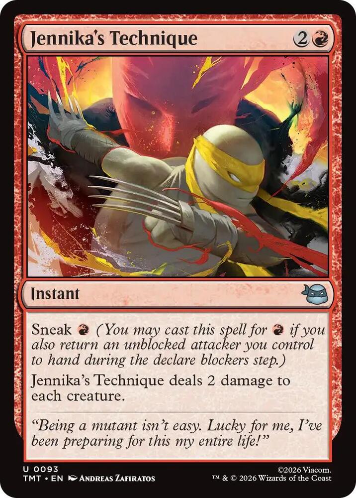 Jennika's Technique 93 card from Teenage Mutant Ninja Turtles
