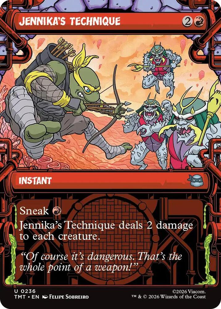 Jennika's Technique (Showcase) 236 card from Teenage Mutant Ninja Turtles