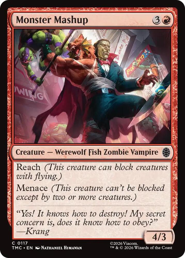 Monster Mashup 117 card from Commander: Teenage Mutant Ninja Turtles