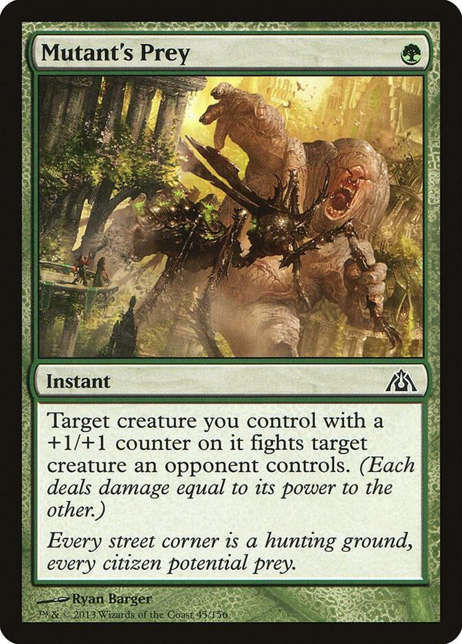 Mutant's Prey 45 card from Dragon's Maze