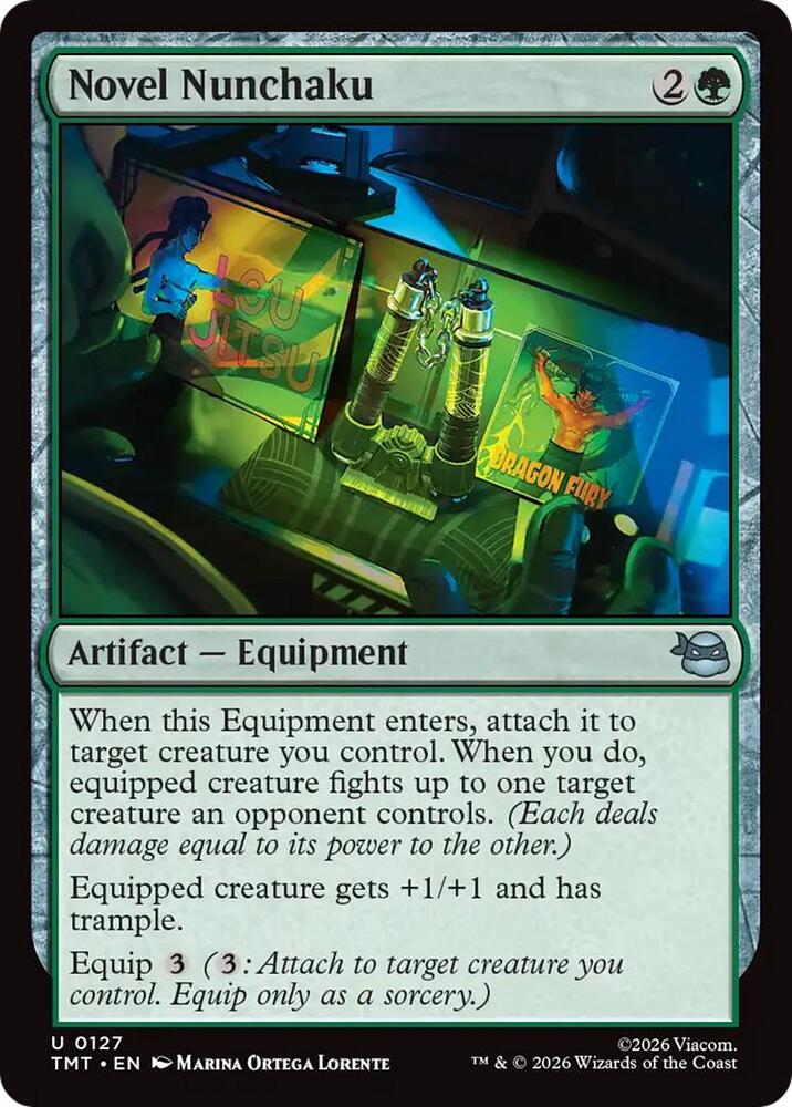Novel Nunchaku 127 card from Teenage Mutant Ninja Turtles