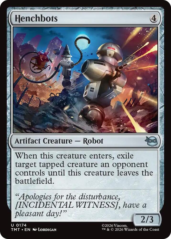 Henchbots 174 card from Teenage Mutant Ninja Turtles