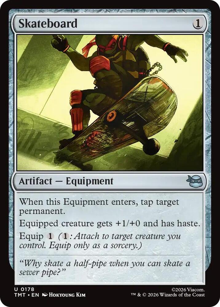 Skateboard 178 card from Teenage Mutant Ninja Turtles