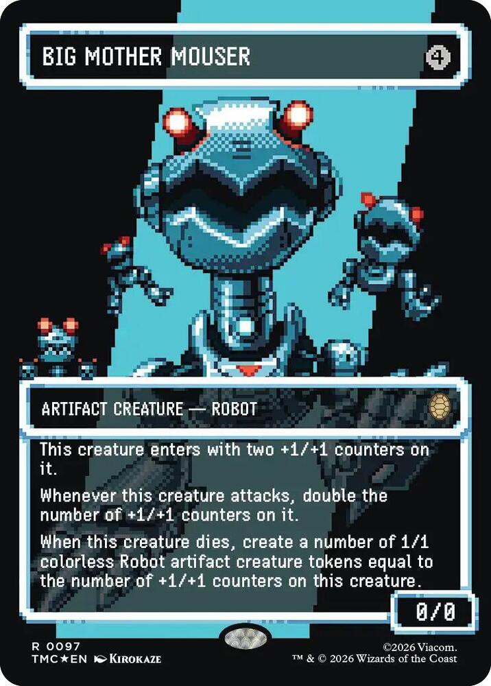 Big Mother Mouser (Borderless) (Surge Foil) 97 card from Commander: Teenage Mutant Ninja Turtles