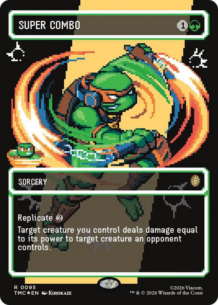 Super Combo (Borderless) (Surge Foil) 95 card from Commander: Teenage Mutant Ninja Turtles