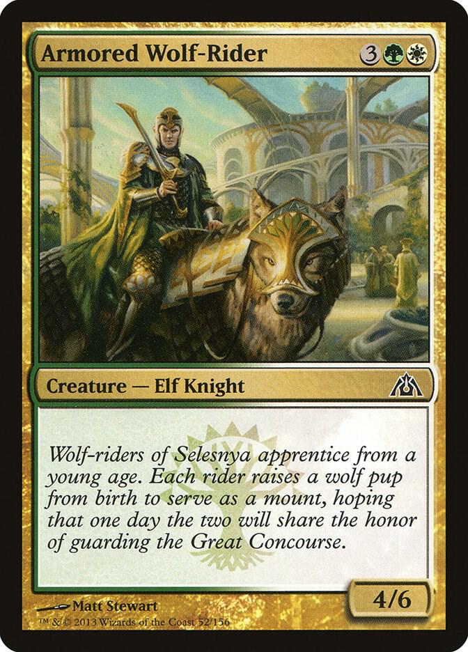 Armored Wolf-Rider 52 card from Dragon's Maze