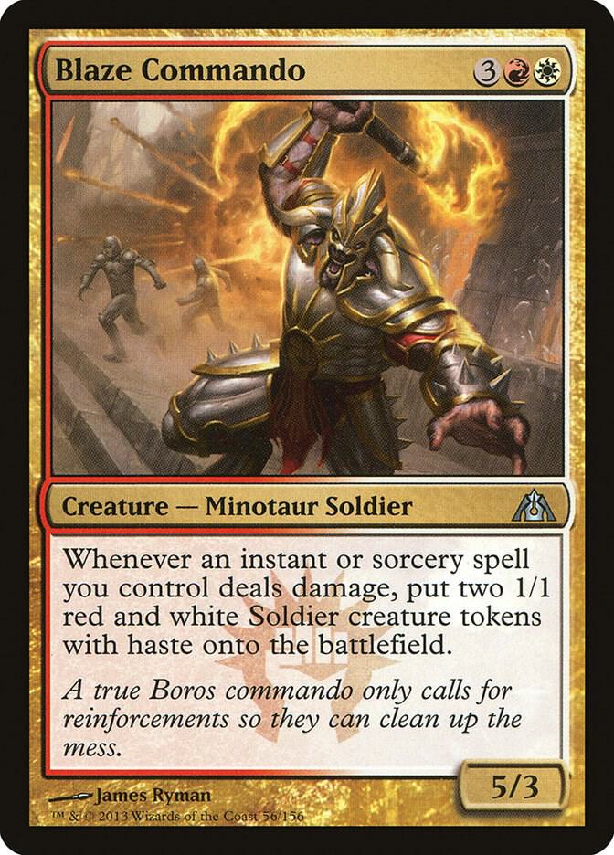 Blaze Commando 56 card from Dragon's Maze