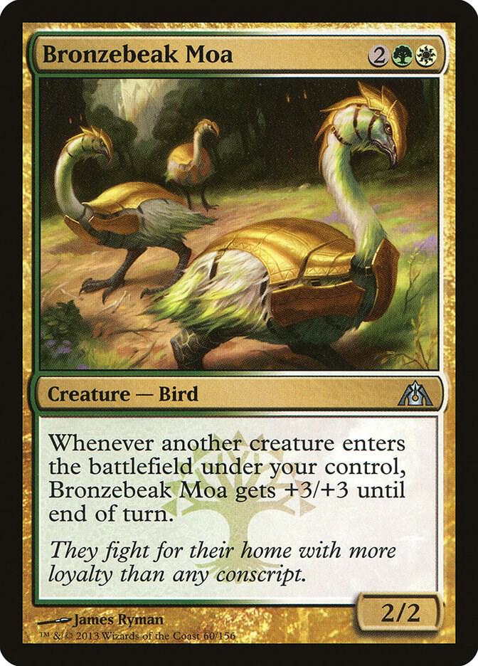 Bronzebeak Moa 60 card from Dragon's Maze