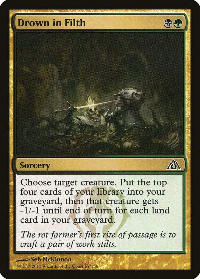 Drown in Filth 67 card from Dragon's Maze