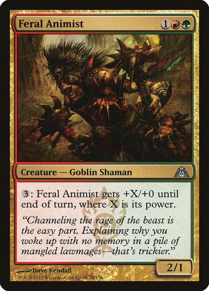 Feral Animist 70 card from Dragon's Maze