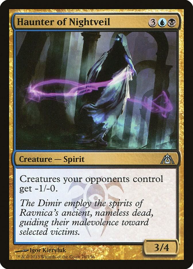 Haunter of Nightveil 76 card from Dragon's Maze
