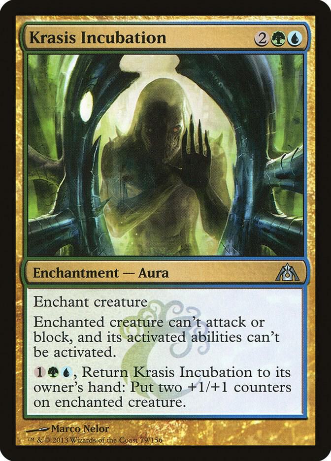 Krasis Incubation 79 card from Dragon's Maze