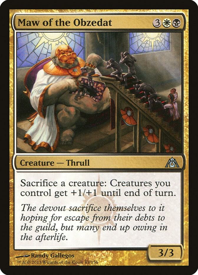Maw of the Obzedat 83 card from Dragon's Maze