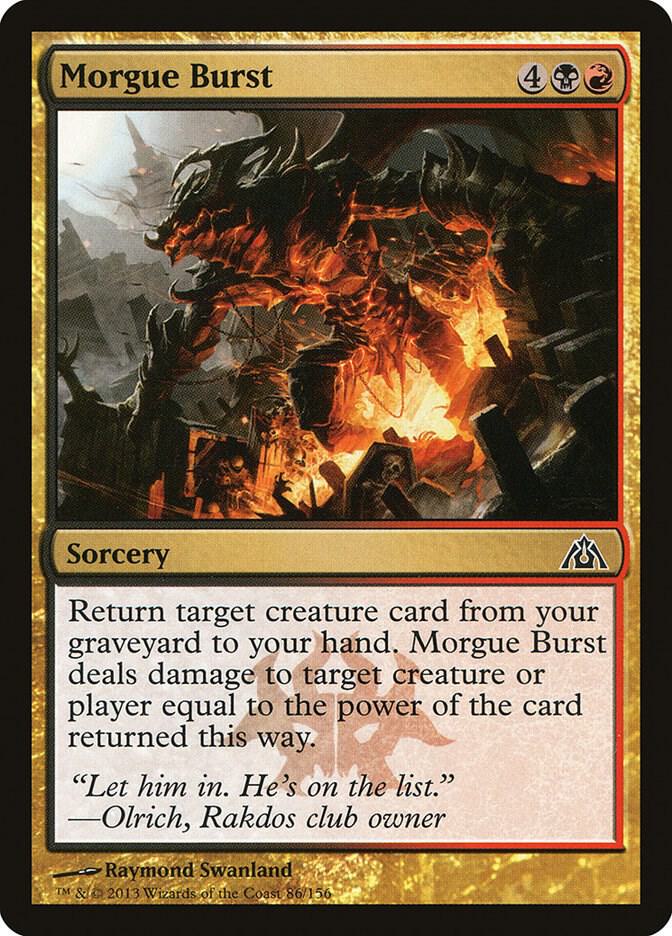 Morgue Burst 86 card from Dragon's Maze