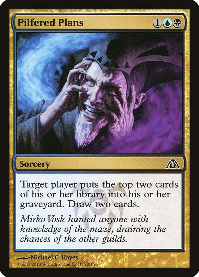 Pilfered Plans 90 card from Dragon's Maze